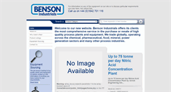 Desktop Screenshot of bensonindustrials.com